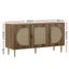 Rattan Buffet Sideboard Storage Cupboard Cabinet Kitchen Dining Room Carousel 2