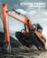 1/14 15Ch Rc Alloy Long Arm Excavator Construction Engineering Vehicle Toy Carousel 4