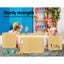 Keezi 3 Pc Nordic Kids Table Chair Set Beige Desk Activity Compact Children Carousel 5