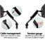 Artiss Monitor Arm Mount Single Gas Black Carousel 4