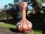 BOHEMIAN MID CENTURY MOTTLED GLASS VASE RETRO Carousel 4