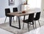 Dining Table with 4 Black Velvet Chairs Carousel 1