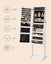 Jewellery Cabinet - White Carousel 6