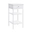 Tall Bedside Table - White Carousel 1