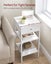 Tall Bedside Table - White Carousel 5