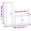 2 Piece Tv Cabinet Set Glossy Look White Engineered Wood Tonnixn Carousel 3
