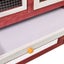 Rabbit Hutch Red and White Solid Firwood Oibnio Carousel 9