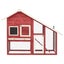 Rabbit Hutch Red and White Solid Firwood Oibnio Carousel 11