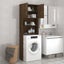 Washing Machine Cabinet Brown Oak 64x25.5x190 Cm Nopbio Carousel 7