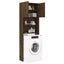 Washing Machine Cabinet Brown Oak 64x25.5x190 Cm Nopbio Carousel 8