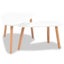 Coffee Table Set 2 Pieces Solid Pinewood White Xaaito Carousel 3
