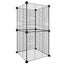 8-panel Pet Cage Black 35x35 Cm Steel Tooabta Carousel 4