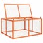 Rabbit Hutch 124x120x60 Cm Solid Firwood Oibnil Carousel 3