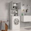 Washing Machine Cabinet Concrete Grey 64x25.5x190 Cm Engineered Wood Nbbbto Carousel 3