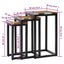 Nesting Tables 3 Pcs Solid Teak Wood and Polyresin Xnolan Carousel 8