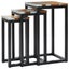 Nesting Tables 3 Pcs Solid Teak Wood and Polyresin Xnolan Carousel 11