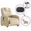 Electric Massage Recliner Chair Cream Fabric Txbppxt Carousel 5