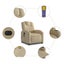 Electric Massage Recliner Chair Cream Fabric Txbppxt Carousel 7