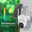 WiFi 2x Security Camera CCTV Set Solar Wireless Home PTZ Surveillance System Carousel 3