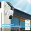 WiFi 2x Security Camera CCTV Set Solar Wireless Home PTZ Surveillance System Carousel 7