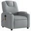 Electric Massage Recliner Chair Light Grey Fabric Txbppxb Carousel 3