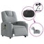Electric Massage Recliner Chair Light Grey Fabric Txbppxb Carousel 5