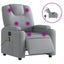 Electric Massage Recliner Chair Light Grey Fabric Txbppxb Carousel 11