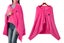 Portable Heated Blanket USB Charging Plush Shawl Wearable for Home Office -Pink Carousel 1