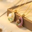 Handmade Pearl Enamel Necklace. Adjustable Pearl Flower Jewelry Carousel 3