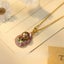 Handmade Pearl Enamel Necklace. Adjustable Pearl Flower Jewelry Carousel 4