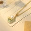 Handmade Pearl Enamel Necklace. Adjustable Pearl Flower Jewelry Carousel 5