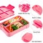 1330ML Bento Box Lunch Box Containers Microwave 6 Compartment With Tableware Carousel 2