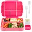 1330ML Bento Box Lunch Box Containers Microwave 6 Compartment With Tableware Carousel 1