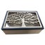 Kitchen Classic Black With Tree Wooden Box with Glass Lid BX494 Carousel 1