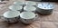 6 VNTGE CUPS & SAUCERS DENMARK DESIGN JOHNSON BROS/ WEDGEWOOD ENGLISH MADE Carousel 5