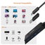 mbeat Mountable 4-Port USB-A & USB-C Adapter Hub - 60cm Data Cable USB 3.0 2.0 H Carousel 3
