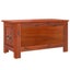 Storage Chest with Lid Brown Solid Wood Acacia Tlakop Carousel 6