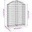 Arched Gabion Basket 100x30x120/140 Cm Galvanised Iron Optaxl Carousel 2