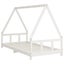 Kids Bed Frame White 90x190 Cm Solid Wood Pine Ntaalt Carousel 6