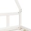 Kids Bed Frame White 90x190 Cm Solid Wood Pine Ntaalt Carousel 7