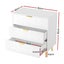 3 Chest Of Drawers Lowboy Cabinet White Carousel 2