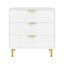 3 Chest Of Drawers Lowboy Cabinet White Carousel 3