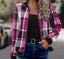 Womens Plaid baseball jacket Carousel 1