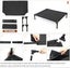 Heavy Duty Pet Dog Bed Trampoline Hammock Canvas *76x61x18cm* BLACK Carousel 7