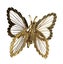Signed ~ MONET ~ 1960s GOLD BUTTERFLY Brooch Carousel 2