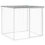 Chicken Cage with Roof Light Grey 603x98x90 Cm Galvanised Steel Tonkbal Carousel 6