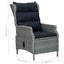 3 Piece Garden Lounge Set with Cushions Poly Rattan Light Grey Tblboak Carousel 2