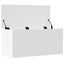 Storage Box White 100X42X46 Cm Engineered Wood Nabllb Carousel 7