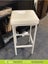 White Leather Bar Stool Carousel 1