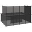 Small Animal Cage Black 143x107x93 Cm Pp and Steel Tabplk Carousel 5